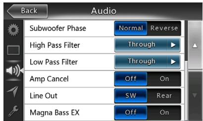 CLARION NX403EV - Audio Setup Menu - 2
