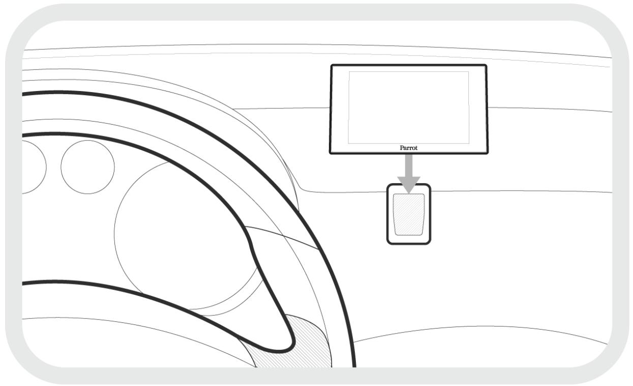 PARROT ASTEROID MINI FR - Installer l'écran - 1