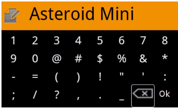 PARROT ASTEROID MINI FR - Utiliser le clavier virtuel - 1