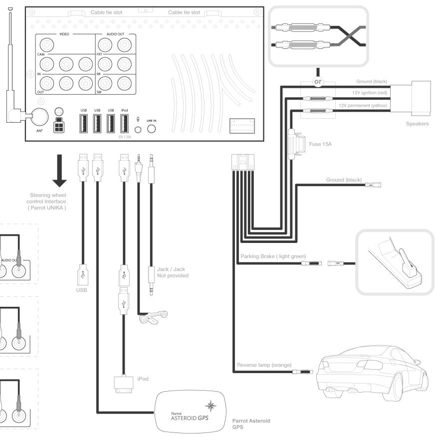 PARROT ASTEROID SMART - Scheme d'installation - 7