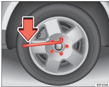 SEAT LEON 3 - Desserrage des boulons de roue - 1