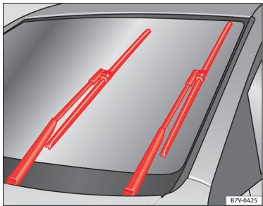 SEAT LEON 3 - Position d'entretien de l'essuie-glace - 1