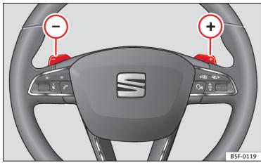 SEAT LEON 3 - Passage des vitesses en mode Tiptronic\* - 2