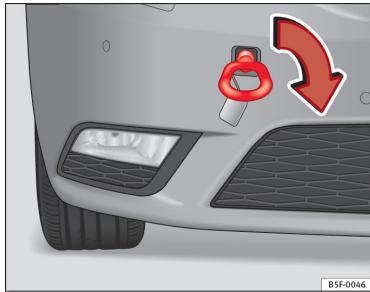 SEAT LEON 3 - Œillet de remorquage avant - 1