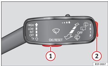 SEAT LEON 3 - Utilisation des menus du tableau de bord - 1