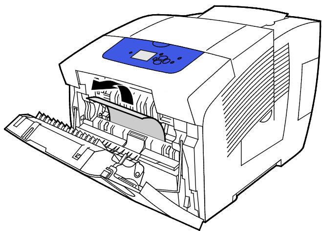 XEROX COLORQUBE 8880 - Résolution des incidents papier au niveau du capot avant a. - 3