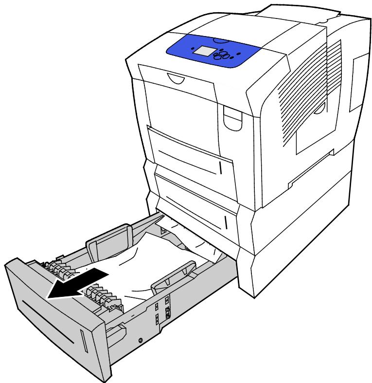 XEROX COLORQUBE 8880 - Résolution des bourrages papier dans les magasins 3 à 5 - 1