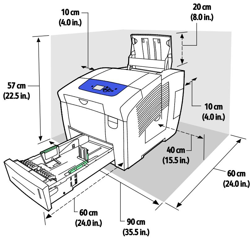 XEROX COLORQUBE 8880 - Spécification des magasins 3 à 5 en option - 1