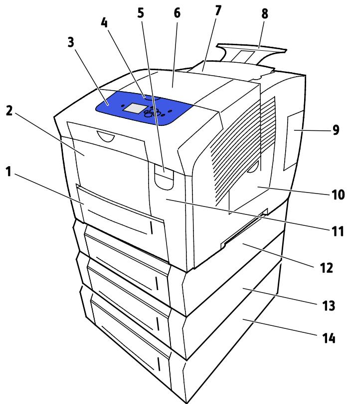 XEROX COLORQUBE 8880 - Vue avant droite - 1