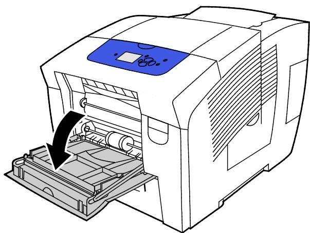 XEROX COLORQUBE 8880 - Impression sur papier perforé à partir du magasin 1 - 1