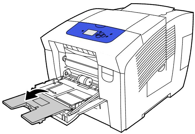 XEROX COLORQUBE 8880 - Impression sur papier perforé à partir du magasin 1 - 2