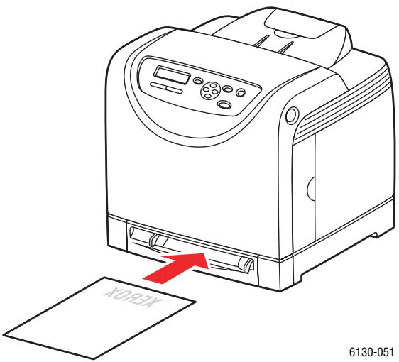 XEROX PHASER 6130 - Einlagen von Papier in die manuelle Zuführung - 3