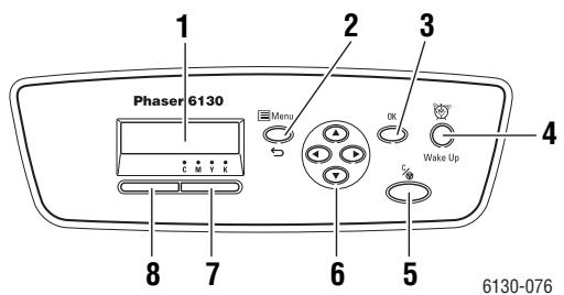 XEROX PHASER 6130 - Bedienfeldlayout - 1