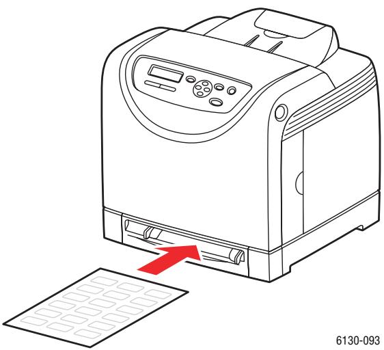XEROX PHASER 6130 - Bedrucken von Aufklebern über die manuelle Zuführung - 3