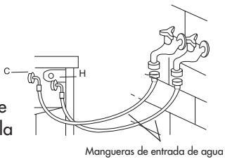HAIER HWD 1500 - Conexión de Manguera de Entrada de Agua y la Lavadora (utilice conjuntos de mangueras nuevos, no deben volver a usar mangueras viejas) - 1