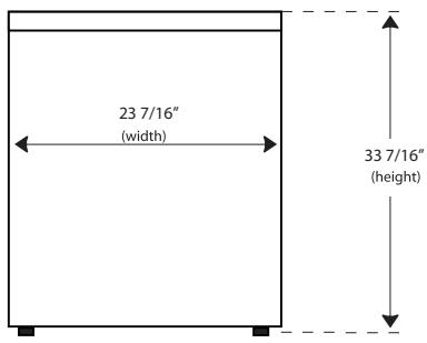 HAIER HWD 1500 - Unit Dimensions - 1
