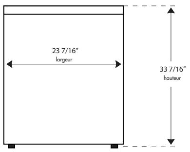 HAIER HWD 1500 - Dimensions de l'unité - 1