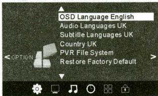 HAIER LET26C430F - OPTION MENU (MENU options) - 1