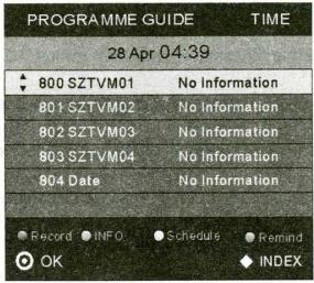 HAIER LET26C430F - Menu EPG (guide électronique des programmes) - 1