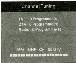 HAIER LET26C430F - 1). Auto tuning (recherche automatique) - 2