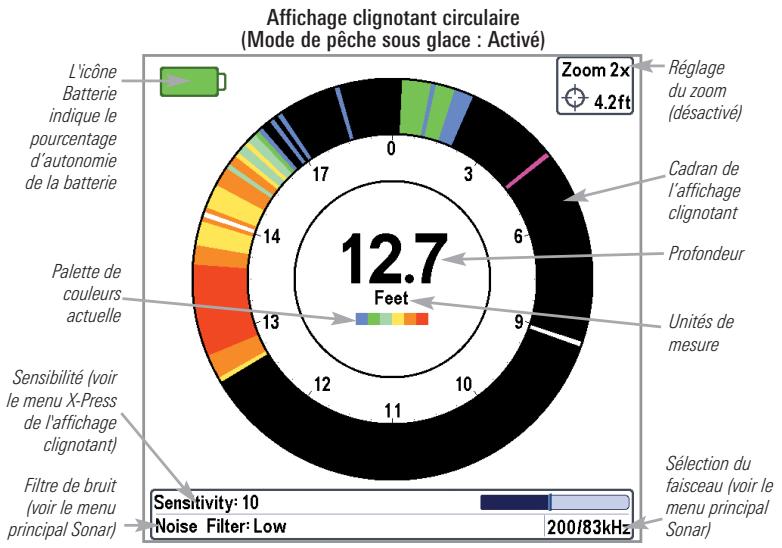 HUMMINBIRD 598CI HD SI COMBO - Affichage clignotant circulaire - 1