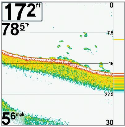 HUMMINBIRD 598CI HD SI COMBO - Couleurs du sonar et affichage du fond - 3