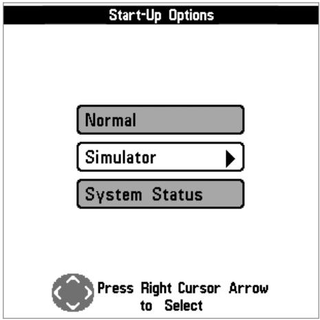HUMMINBIRD 598CI HD SI COMBO - Menu des options de démarrage - 1