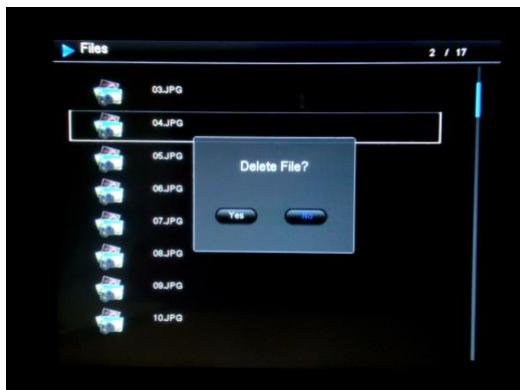 TELEFUNKEN DPF 10933 6 - - Löschen Ihrer Fotos über den Dateimanager. - 1