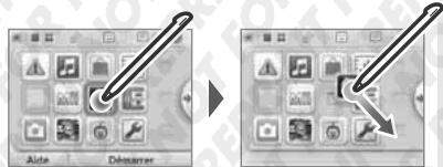 NINTENDO 3DS XL - Déplacer les icones de logiciels - 1
