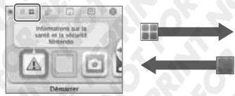 NINTENDO 3DS XL - Ajuster l'affichage des icones de logiciels - 1