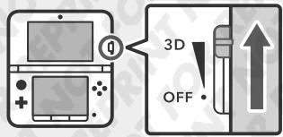 NINTENDO 3DS XL - Assurez-vous que le curseur 3D est poussé jusqu'en haut, puis touchez SUITE. - 1