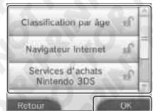 NINTENDO 3DS XL - Touchez le panneau correspondant aux paramètres que vous pouze modifier, puis suivez les instructions à l'écran. - 1