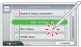 NINTENDO WII U - Utilisation des modes d'emploi électroniques - 6