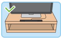 NINTENDO WII U - Si vous placez le capteur sur le meuble du télévisueur, il doit etre le plus pres possible de ce dernier. - 1