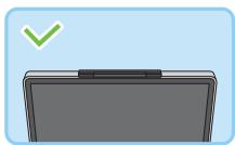 NINTENDO WII U - Le capteur doit être aligné avec le centre du télévisueur et face vers l'avant. - 1