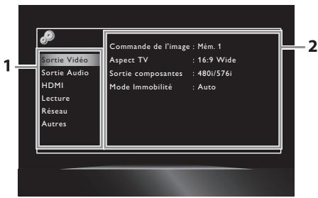 ONKYO BD-SP809B - Menu de configuration - 1