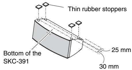 ONKYO HT-R358 - Using the Rubber Stoppers for a More Stable Platform - 2
