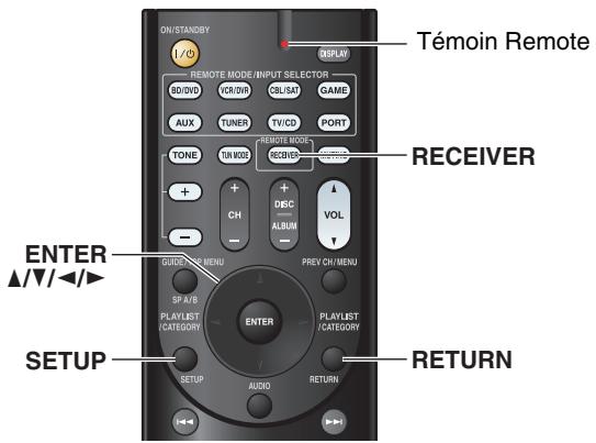 ONKYO HT-R358 - Procédures courantes dans le menu de configuration - 1