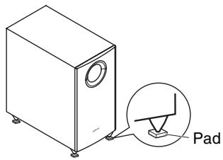ONKYO HT-R358 - Using the Floor Pads for Subwoofer - 1
