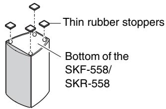 ONKYO HT-R358 - Using the Rubber Stoppers for a More Stable Platform - 1