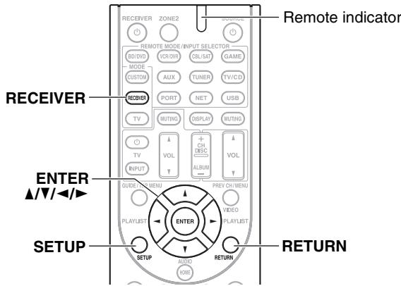 ONKYO HT-S9405THX - Common Procedures in Setup Menu - 1