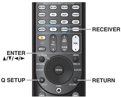 ONKYO TX-NR5010 - Using the Quick Setup - 1