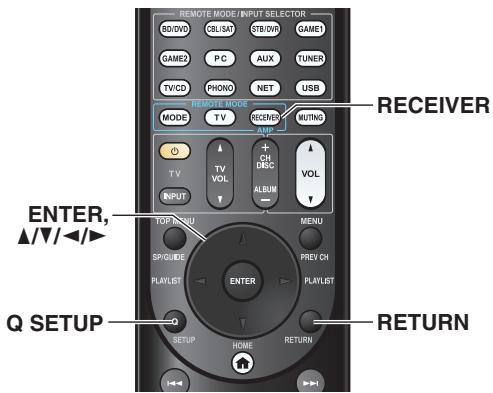 ONKYO TX-NR828 - Utilisation de l'installation rapide - 1