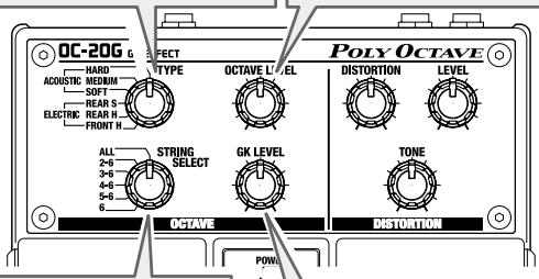 BOSS OC-20G - Potentiomètre OCTAVE LEVEL - 1