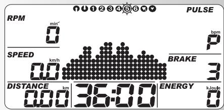 KETTLER RIVO P V - B) Profils d'effort (PROGRAM) "1" - "6 - 25
