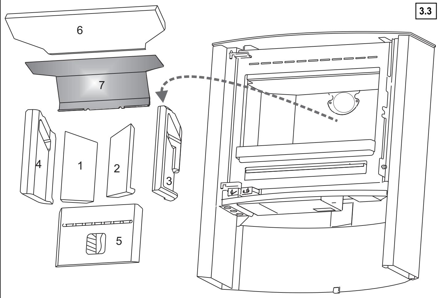 SUPRA MARGO - INSTALLATION DU DÉFLECTEUR (FIG 3.3) - 1