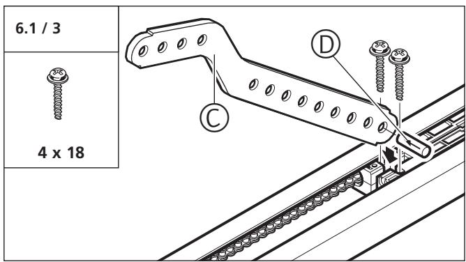 MARANTEC CONFORT 252 - Préparation du rail d'opérateur - 5