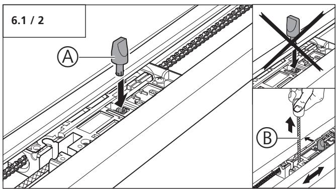 MARANTEC CONFORT 252 - Préparation du rail d'opérateur - 3