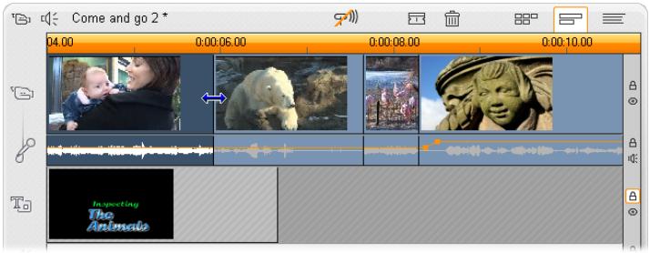 PINNACLE STUDIO 11 - MONTAGE AVANCE DANS LE PLAN DEMONTAGE - 1