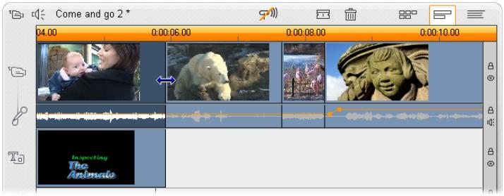 PINNACLE STUDIO 11 - MONTAGE AVANCE DANS LE PLAN DEMONTAGE - 2